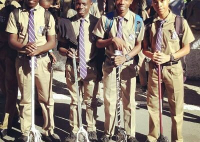 Lacrosse team members