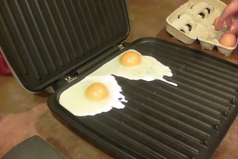Cooking Eggs on a George Foreman Grill
