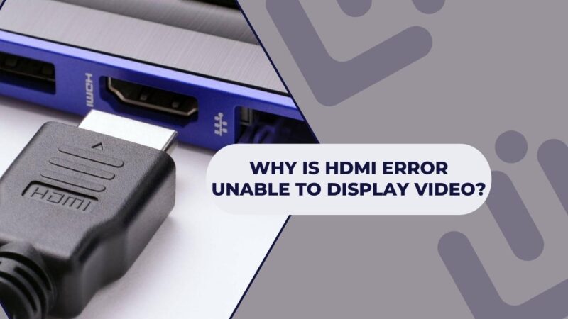 HDMI error